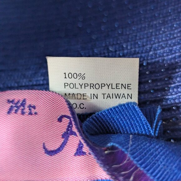 Vintage Mr Hi’s Bright Blue Sequin Flower Pillbox Hat Fancy Ladies Church Derby - Picture 10 of 11